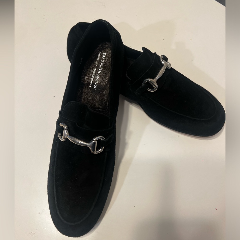 Saks Fifth Avenue Men's Black Loafers